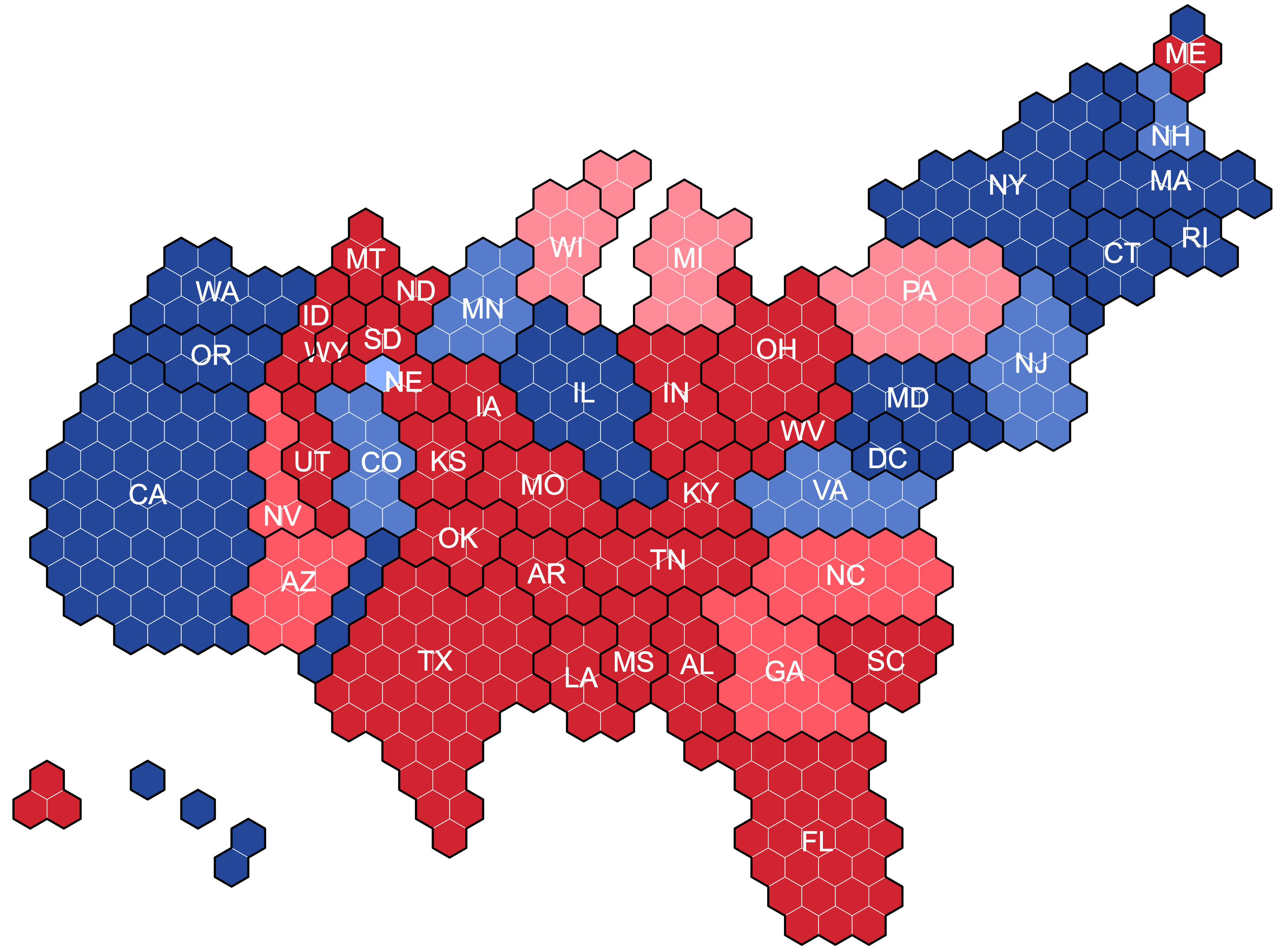Electoral College Cartogram