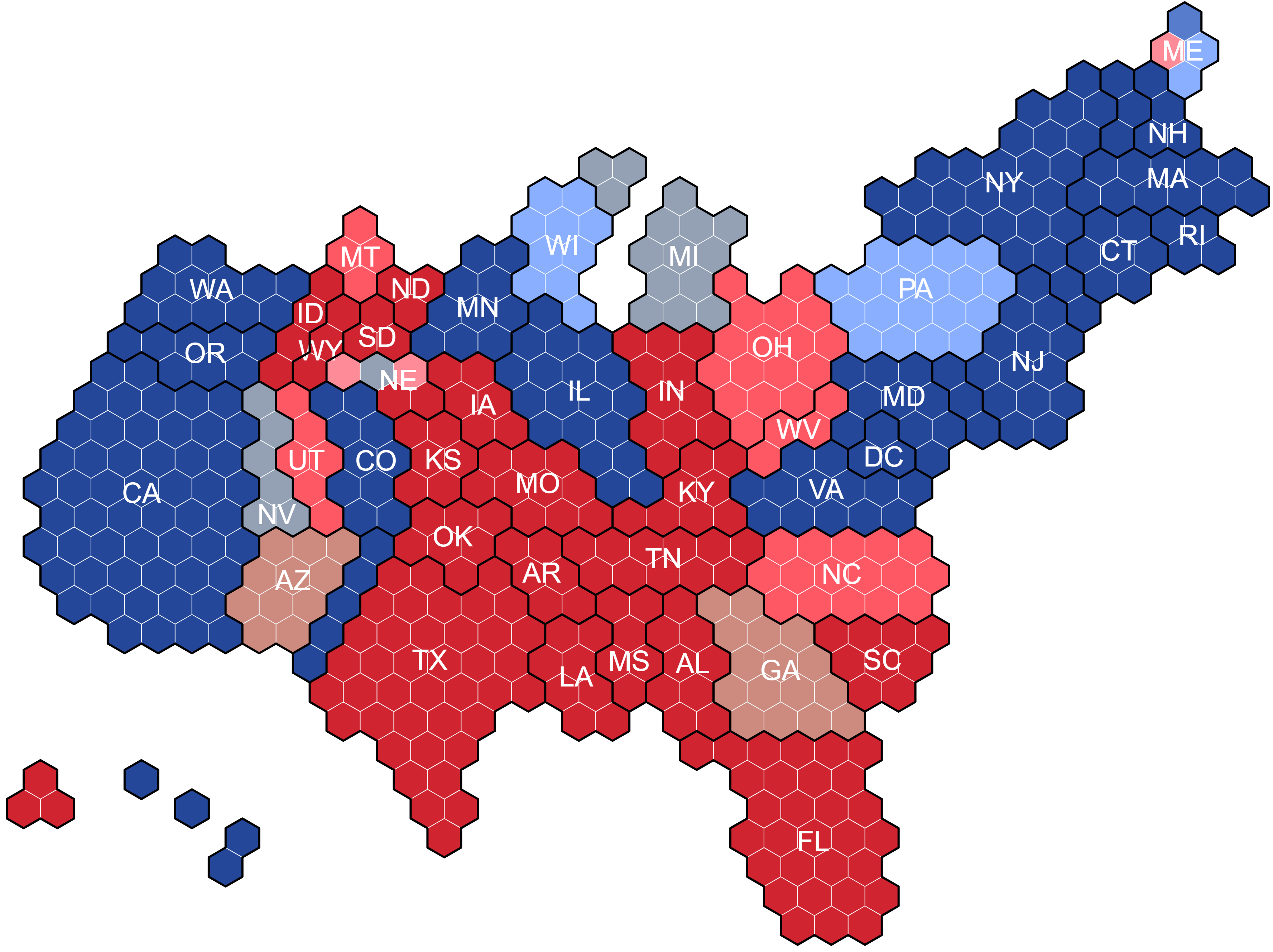 Electoral College Cartogram